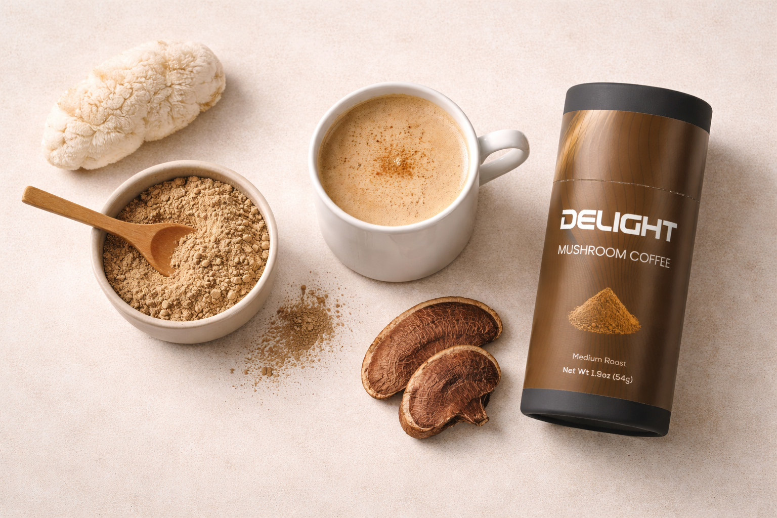 A single cup of coffee on a warm wooden surface, representing a mindful morning ritual